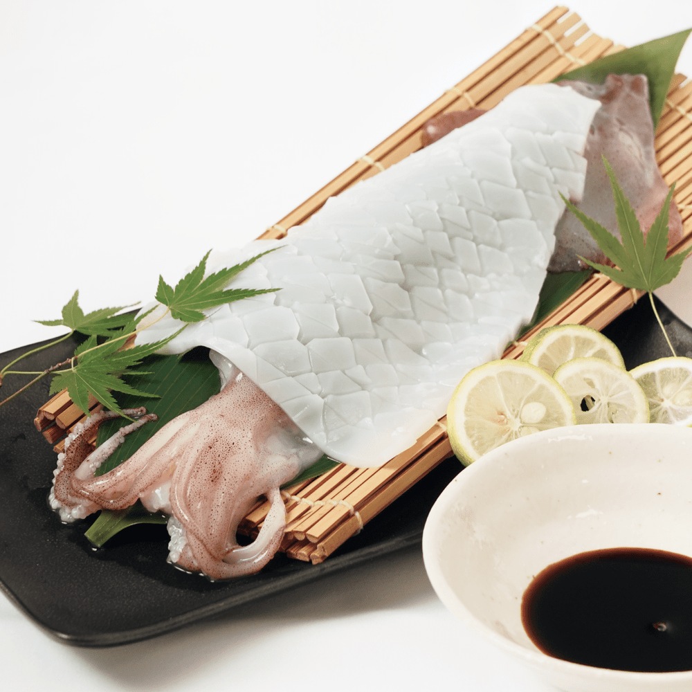 呼子のイカ姿造り（剣先イカ姿造り）